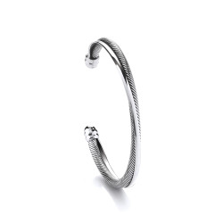 Cavendish French Silver Spring Cuff Bangle 2964