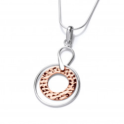  Cavendish French Sterling Silver and Copper Astral Pendant and Chain 6693