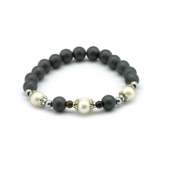 Magnetic Hematite Bead Bracelet MH1904 Magnetic Hematite Bead Bracelet MH1904