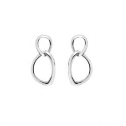 Sea Gems Silver Linked Dropper Earrings P1195