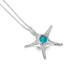 Sea Gems Silver Star Fish Pendant and Chain P1281