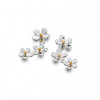 Sea Gems Silver Daisy Trio Stud Earrings P1195