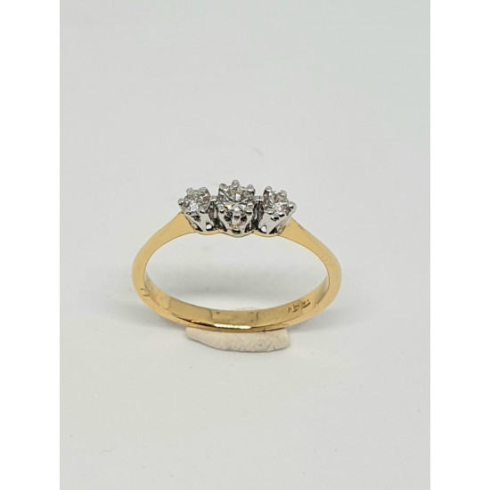 Pre Owned 18ct 3 Stone Diamond Ring ZAL438 Pre Owned 18ct 3 Stone Diamond Ring ZAL438