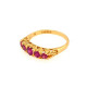 Pre Owned 18ct 5 Stone Ruby Ring ZK455 Pre Owned 18ct 5 Stone Ruby Ring ZK455