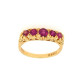 Pre Owned 18ct 5 Stone Ruby Ring ZK455 Pre Owned 18ct 5 Stone Ruby Ring ZK455