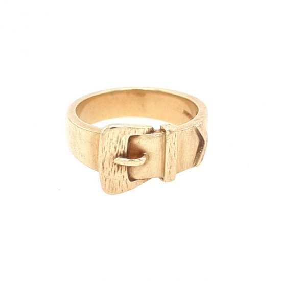 Pre Owned 9ct Buckle Ring ZK498 Pre Owned 9ct Buckle Ring ZK498