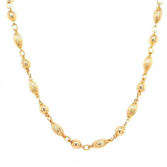 Pre Owned 9ct Fancy Link Necklet ZL33 Pre Owned 9ct Fancy Link Necklet ZL33