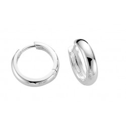 Silver Polished Hoop Earrings E3216