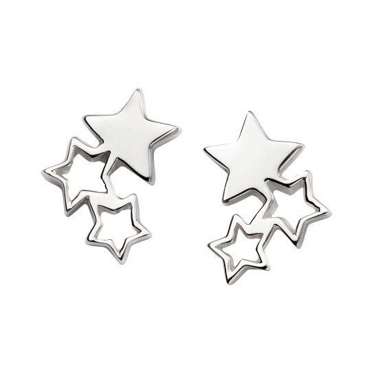 Silver Star Stud Earrings E5416