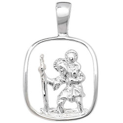 Silver Cut Out St Christopher G6789