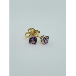 9ct Amethyst Stud Earrings GE1107AM