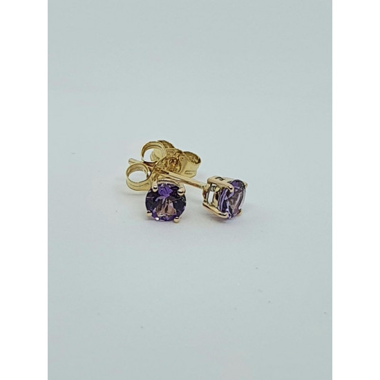 9ct Amethyst Stud Earrings GE1107AM