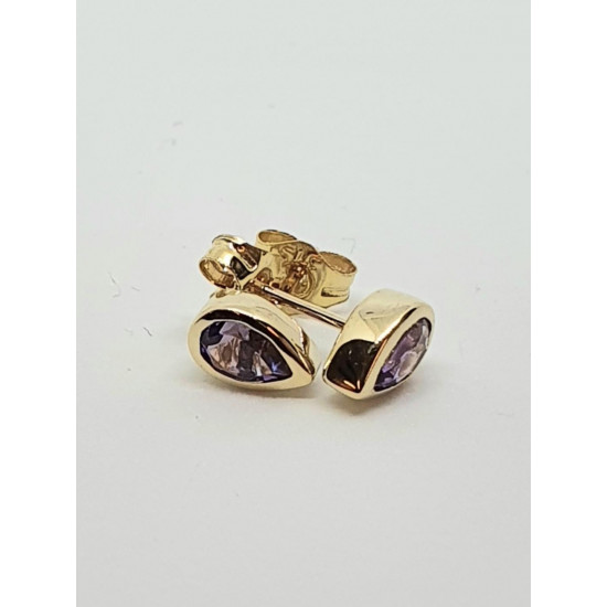 9ct Amethyst Stud Earrings GE1119AM