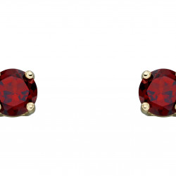 Birthstone 9ct Gold January Stud Earrings GE2326