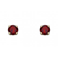 Birthstone 9ct Gold January Stud Earrings GE2326