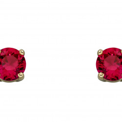 Birthstone 9ct Gold July Birthstone Stud Earrings GE2332