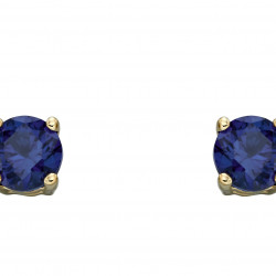 Birthstone 9ct Gold September Stud Earrings GE2334