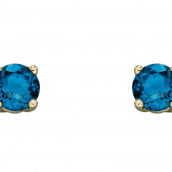 Birthstone 9ct Gold December Stud Earrings GE2337