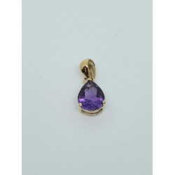 9ct Gold amethyst Pendant GP1136AM