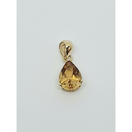 9ct Gold Citrine Pendant GP1136CT