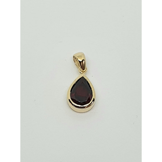 9ct Gold Garnet Pendant GP1148GA