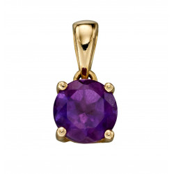 Birthstone 9ct Gold February Pendant GP2190