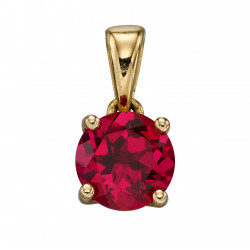 Birthstone 9ct Gold July Pendant  GP2194