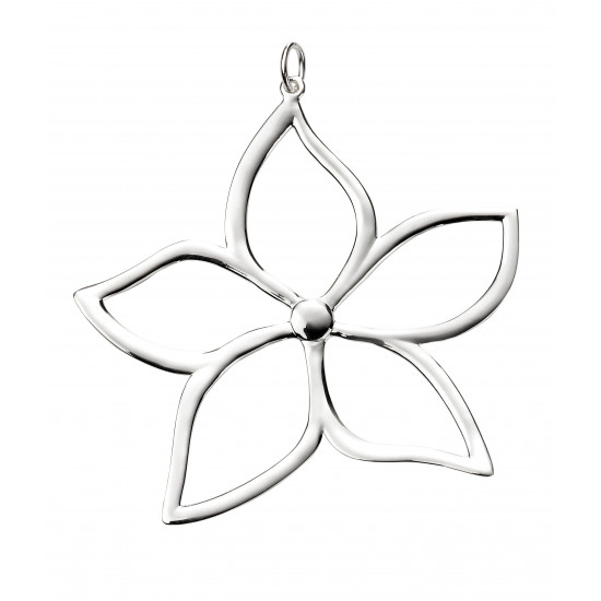 Silver Large Flower Pendant P4761