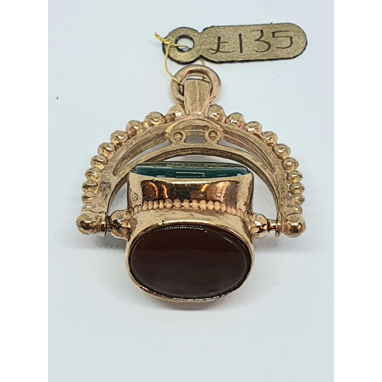 Pre Owned 9ct Fob Pendant ZH852 Pre Owned 9ct Fob Pendant ZH852