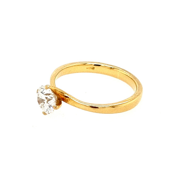 Pre Owned 18ct Diamond Solitaire Ring ZH887 Pre Owned 18ct Diamond Solitaire Ring ZH887