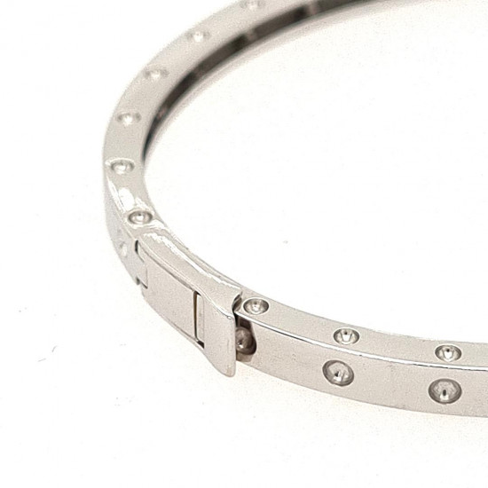Pre Owned 18ct White Gold Hinged Bangle ZK446 Pre Owned 18ct White Gold Hinged Bangle ZK446