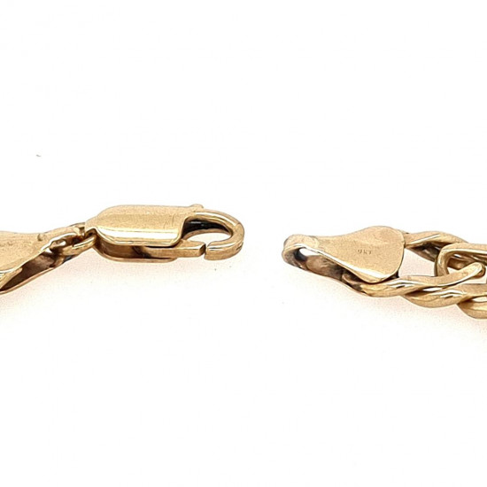 Pre Owned 9ct Double Link Curb Bracelet ZK525 Pre Owned 9ct Double Link Curb Bracelet ZK525