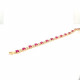 Pre Owned 14ct Ruby and CZ Bracelet ZK573 Pre Owned 14ct Ruby and CZ Bracelet ZK573