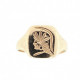 Pre Owned 9ct Indian Head Signet Ring ZK664 Pre Owned 9ct Indian Head Signet Ring ZK664