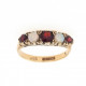 Pre Owned 9ct Garnet and Opal Ring ZK879 Pre Owned 9ct Garnet and Opal Ring ZK879