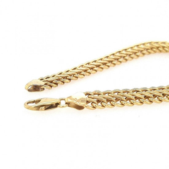 Pre Owned 9ct Hollow Link Bracelet ZK891 Pre Owned 9ct Hollow Link Bracelet ZK891