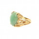 Pre Owned 14ct Jade Ring ZL158 Pre Owned 14ct Jade Ring ZL158