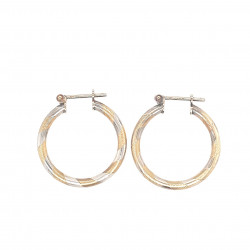 Pre Owned 9ct Hoop Earrings ZL157