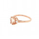 Pre Owned 9ct Rose Quartz and Diamond Ring ZL17 Pre Owned 9ct Rose Quartz and Diamond Ring ZL17