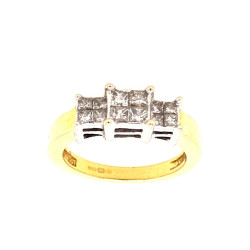 Pre Owned 18ct Diamond Ring ZL281