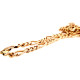 Pre Owned 9ct Rose Hollow Link Figaro Chain ZL848 Pre Owned 9ct Rose Hollow Link Figaro Chain ZL848