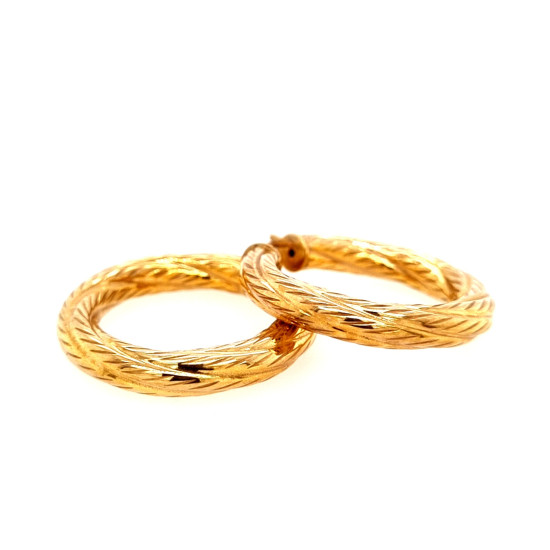 Pre Owned 9ct Hoop Earrings ZL854 Pre Owned 9ct Hoop Earrings ZL854