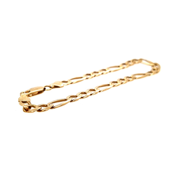 Pre Owned 9ct Figaro Bracelet ZL856 Pre Owned 9ct Figaro Bracelet ZL856