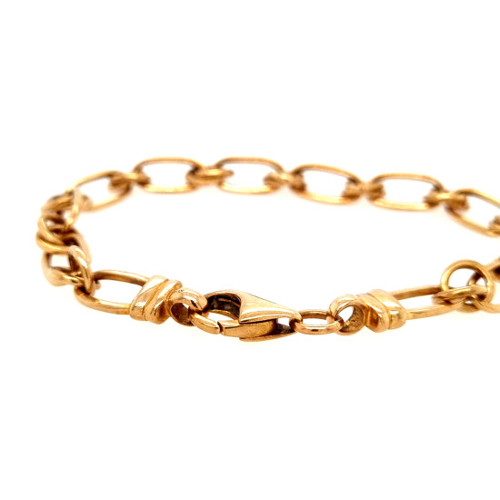 Pre Owned 9ct Fancy Link Bracelet ZL857 Pre Owned 9ct Fancy Link Bracelet ZL857