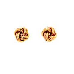 Pre Owned 9ct Knott Stud earrings ZM299