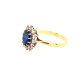 Pre Owned 18ct diamond and Sapphire Cluster Ring ZM790 Pre Owned 18ct diamond and Sapphire Cluster Ring ZM790