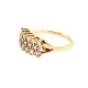 Pre Owned 9ct 3 Row Diamond Ring ZM791 Pre Owned 9ct 3 Row Diamond Ring ZM791