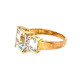 Pre Owned 9ct Aqua Marine and Diamond ring ZM931 Pre Owned 9ct Aqua Marine and Diamond ring ZM931