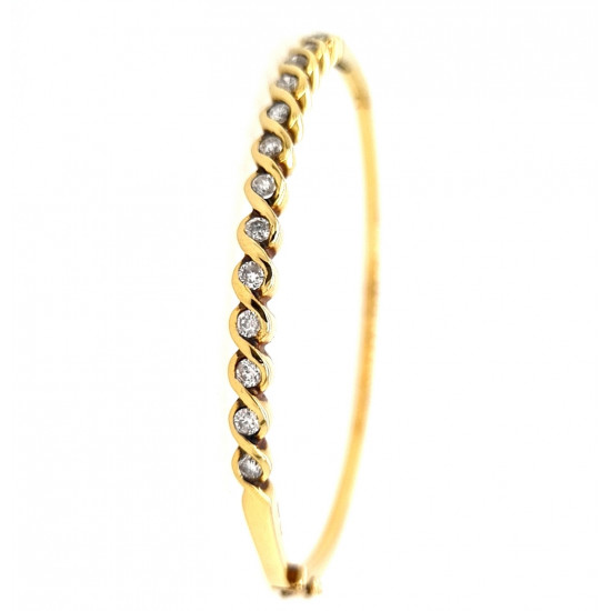 Pre Owned 18ct Diamond Set Bangle ZD570 Pre Owned 18ct Diamond Set Bangle ZD570